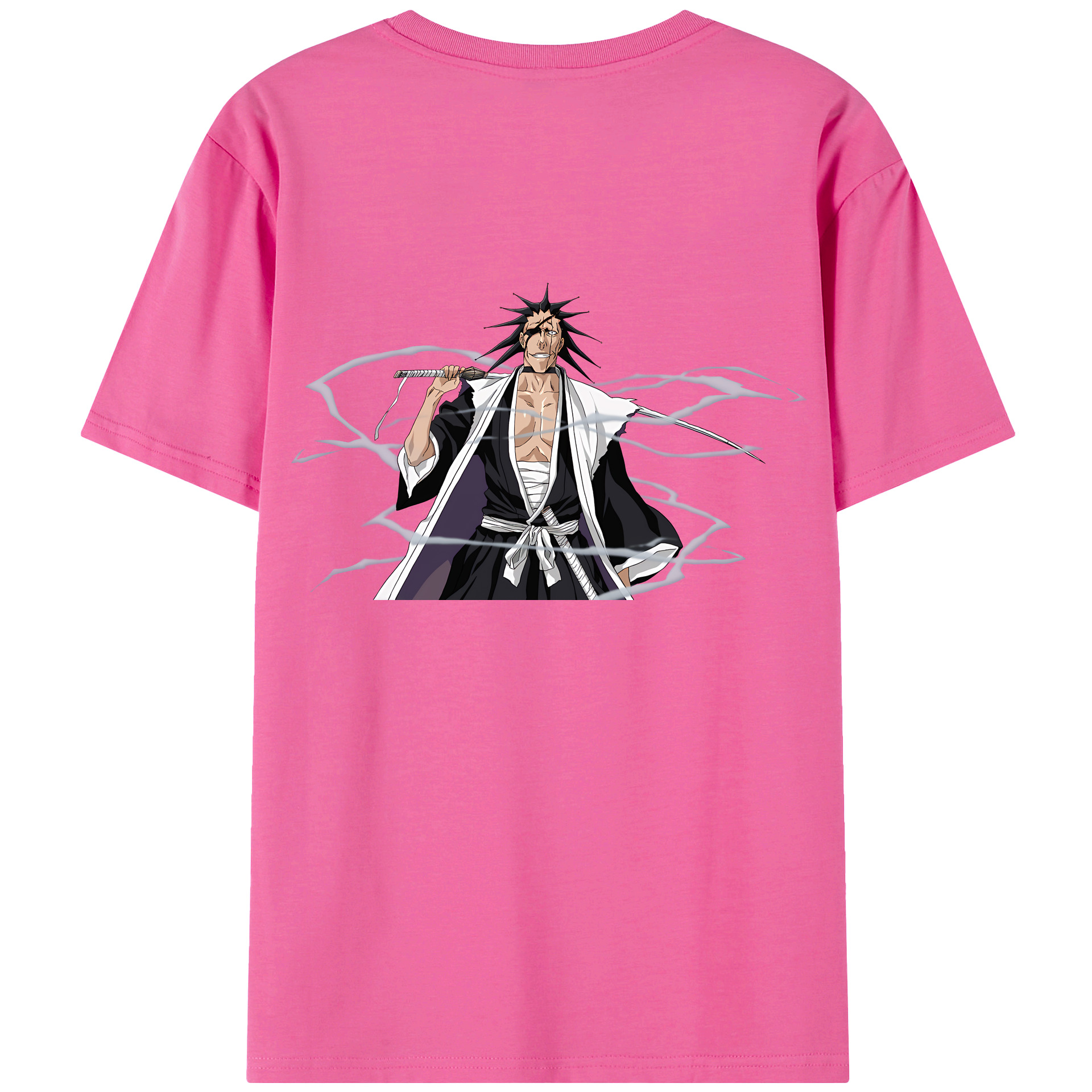 （画像用） ブリーチ ざらき けんぱち BLEACH Zaraki Kenpachi レディース半袖Tシャツ(バックプリント)